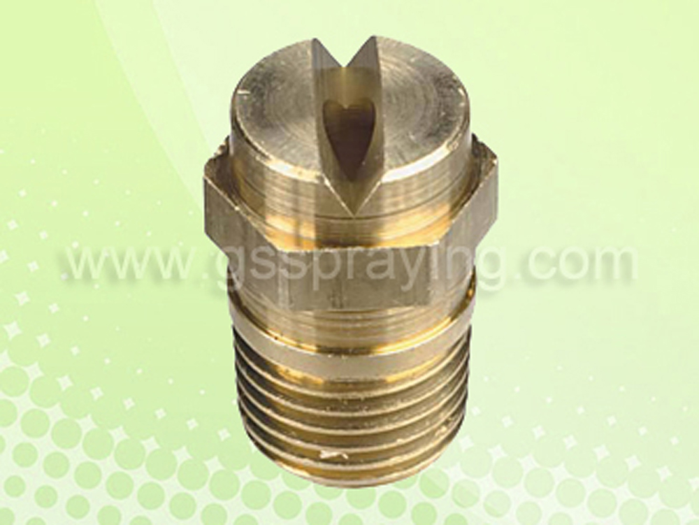 Brass HU flat fan spray nozzles