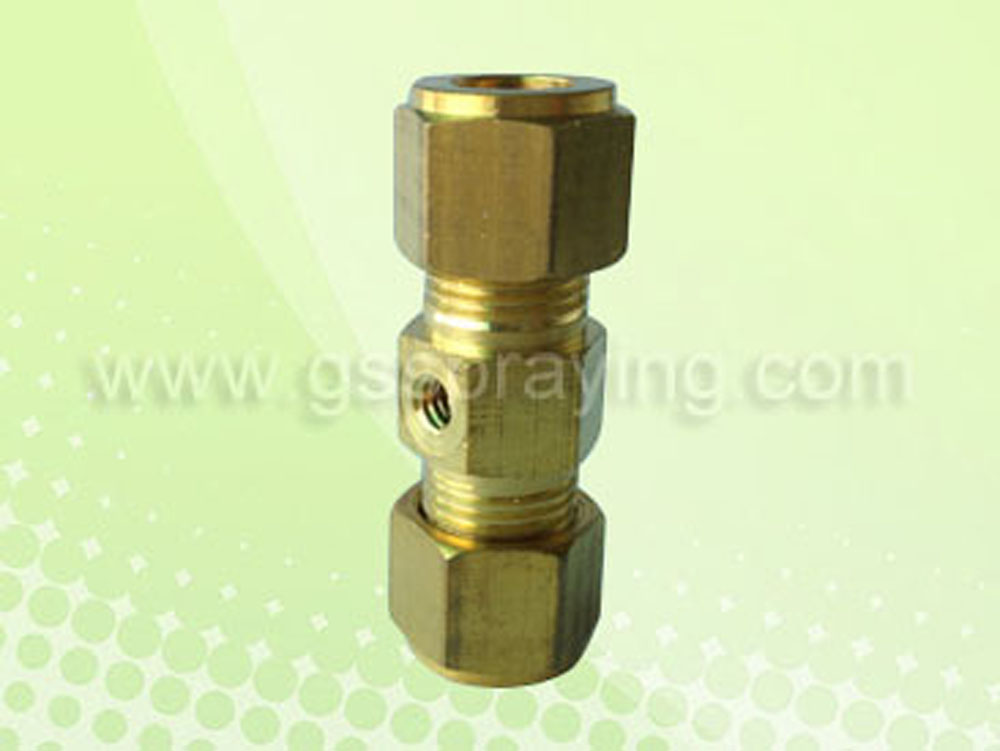 2 holes brass high pressure misting connectors