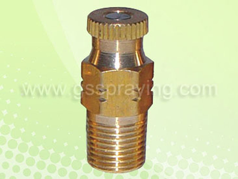 High pressure anti-drop fine spray nozzles